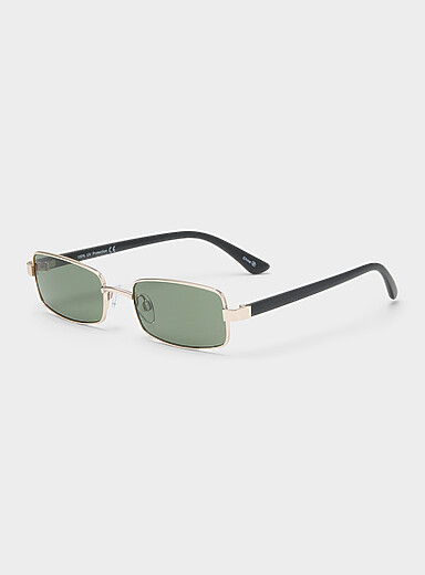 Le 31 Charcoal Yves rectangular sunglasses for men