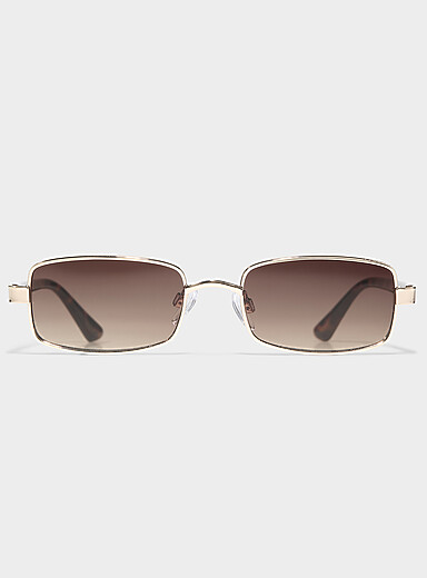 Les lunettes de soleil rectangulaires Yves