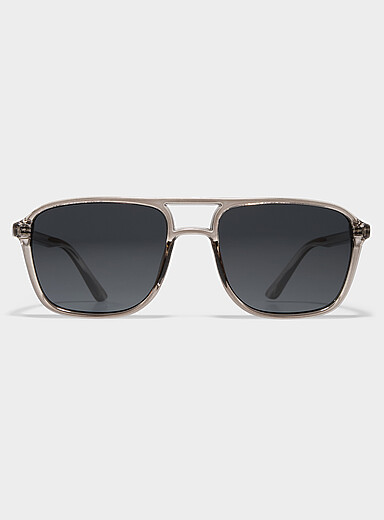 Les lunettes de soleil aviateur translucides Trace