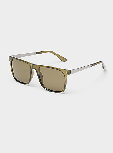 Les lunettes de soleil carr&eacute;es Frank