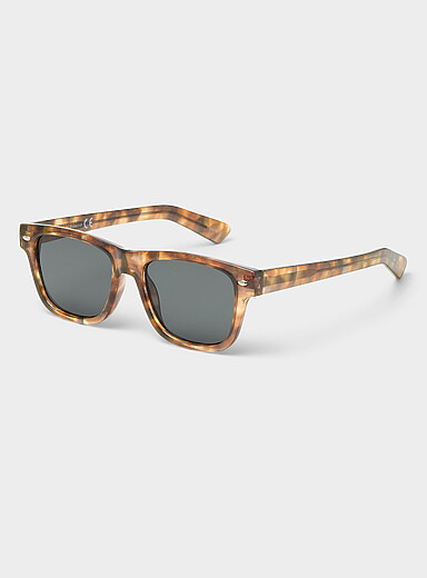 Le 31 Black Stewart square sunglasses for men