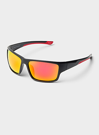 Le 31 Black Gibby sporty sunglasses for men