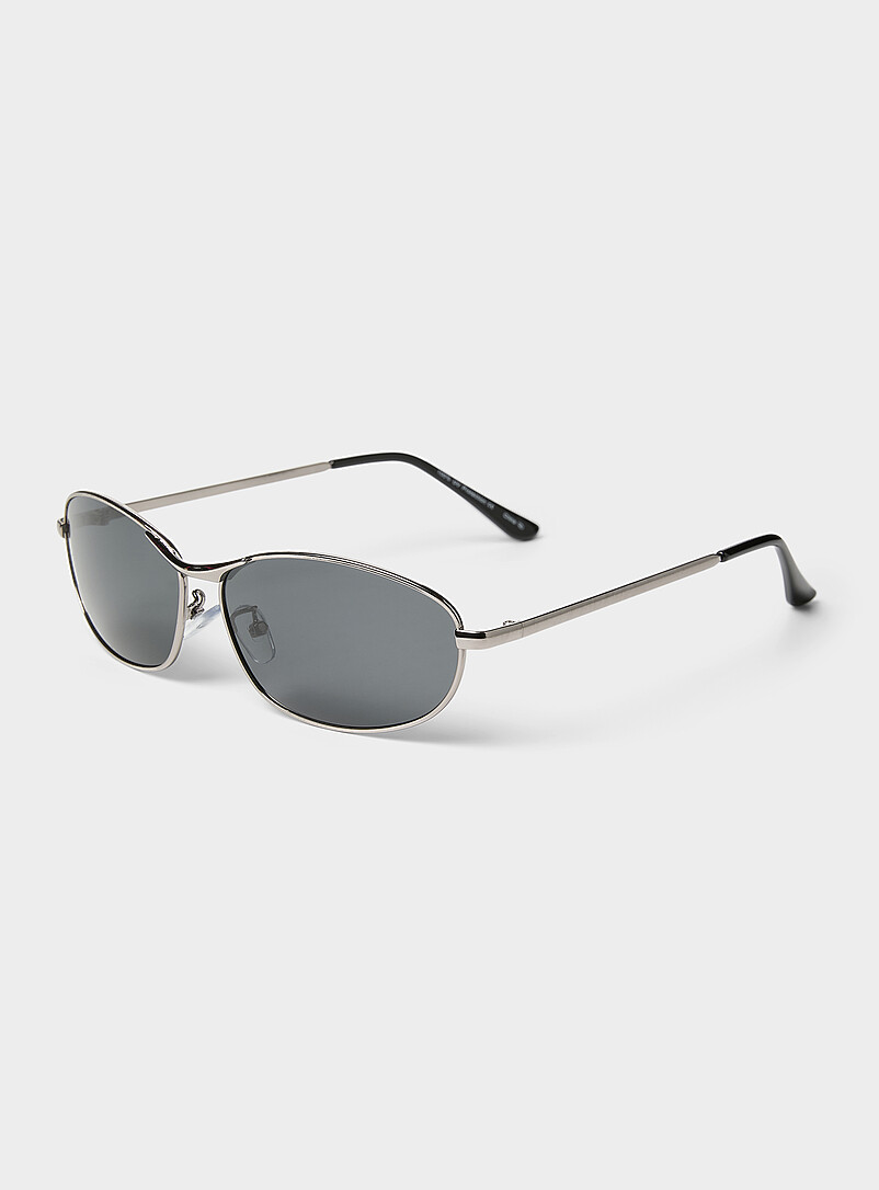 Le 31 Blue Barry oval sunglasses for men