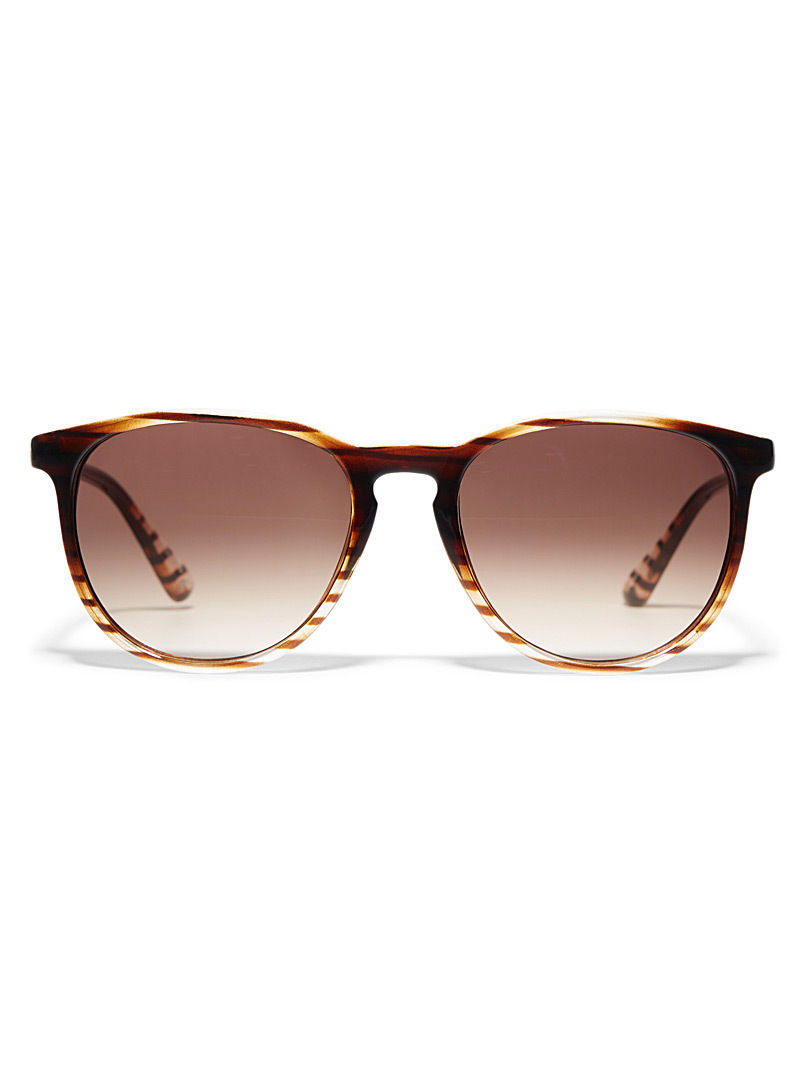 Simons Brown Selena round sunglasses for women