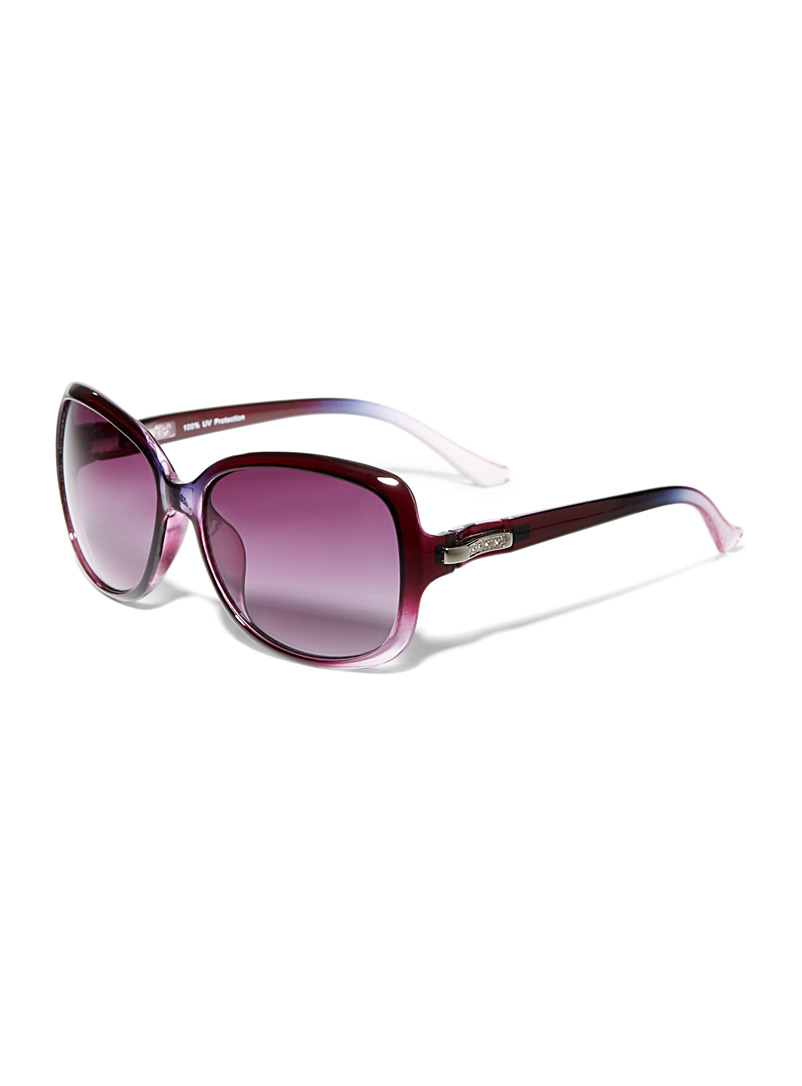 Simons Medium Crimson Margot square sunglasses for women