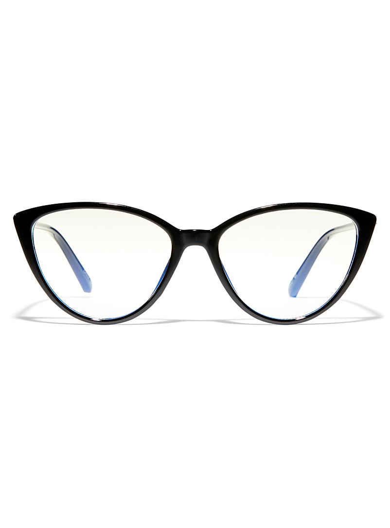Simons: Les lunettes œil de chat anti-lumière bleue Kit Noir pour femme