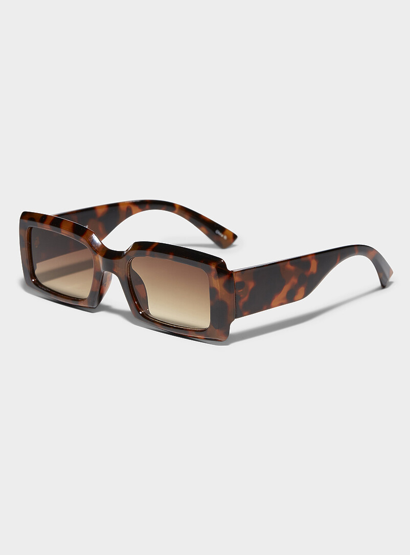 Hazel translucent rectangular sunglasses product image 2