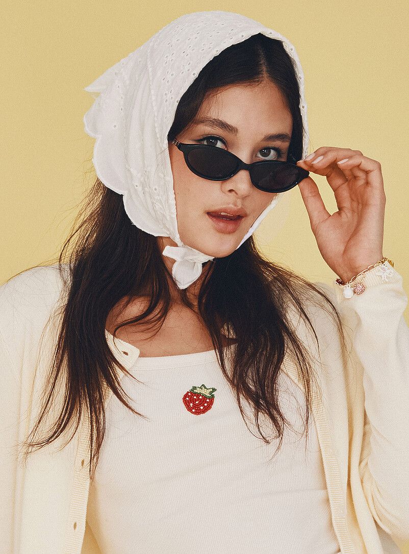 Jessica Narrow Oval Sunglasses