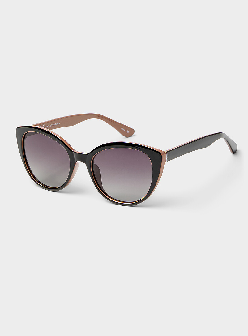 Kate Polarized Round Cat-Eye Sunglasses