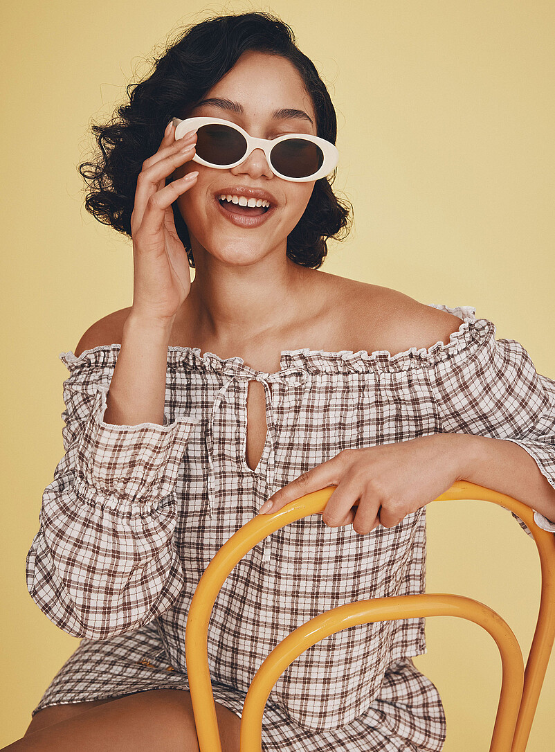 Ingrid Oval Puffy Sunglasses