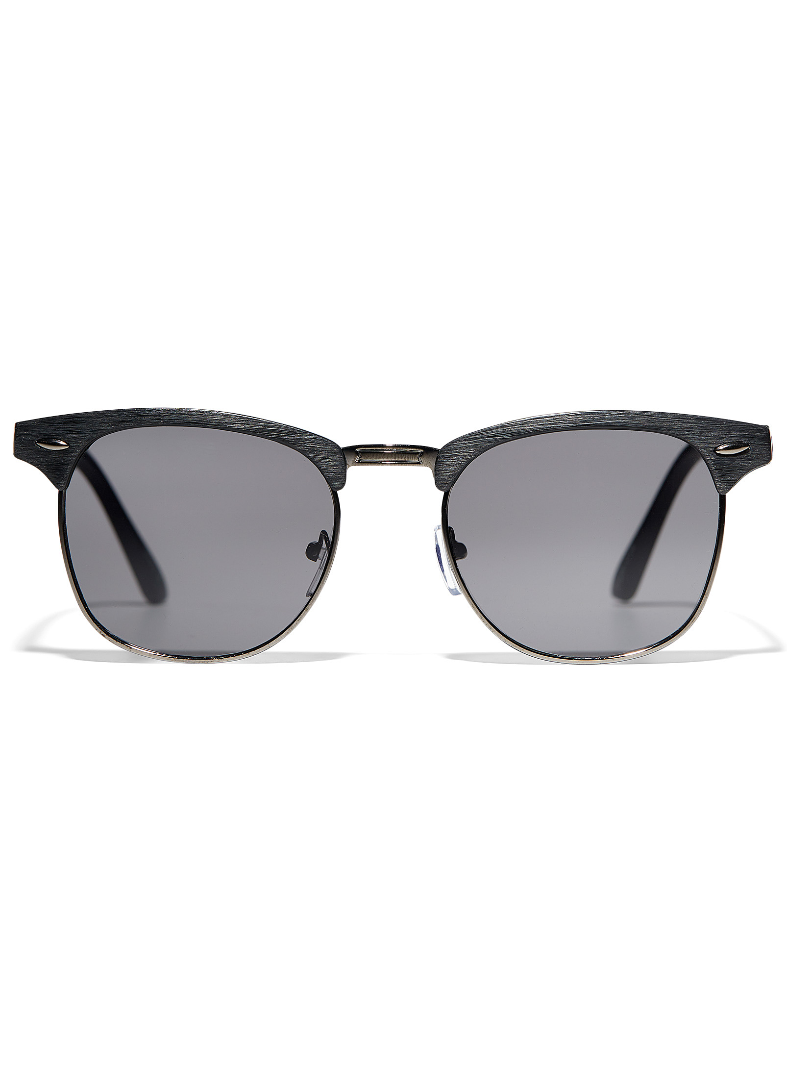 Le 31 Club Round Sunglasses In Charcoal