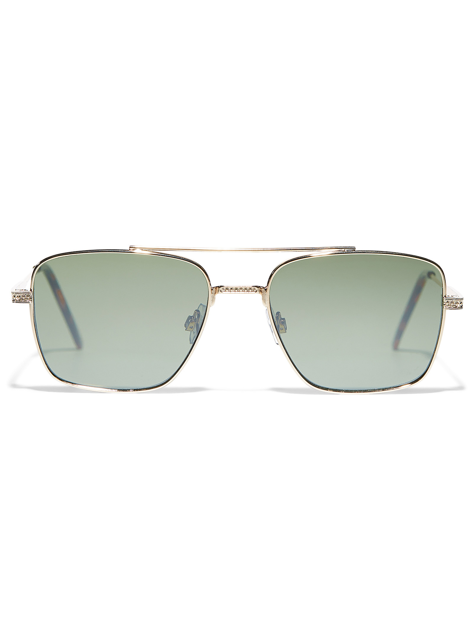 Le 31 Lawrence Aviator Sunglasses In Green