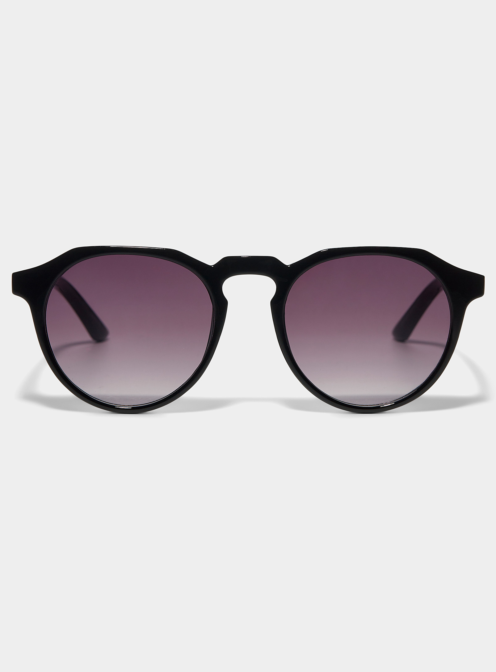 Le 31 Levi Retro Round Sunglasses In Black