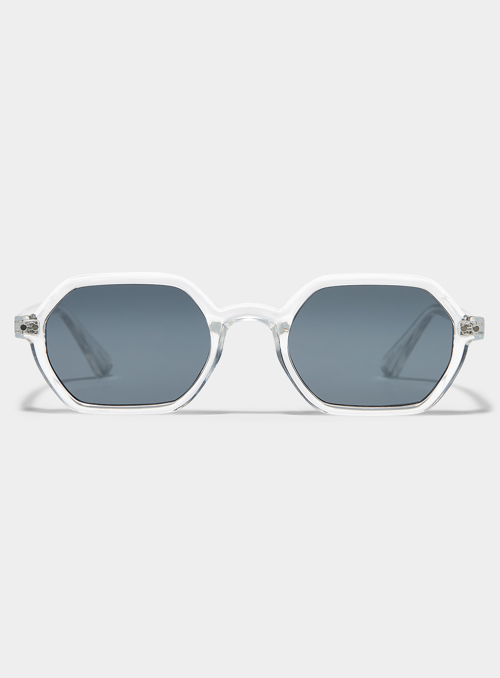 Le 31 Lex Octagonal Sunglasses In White
