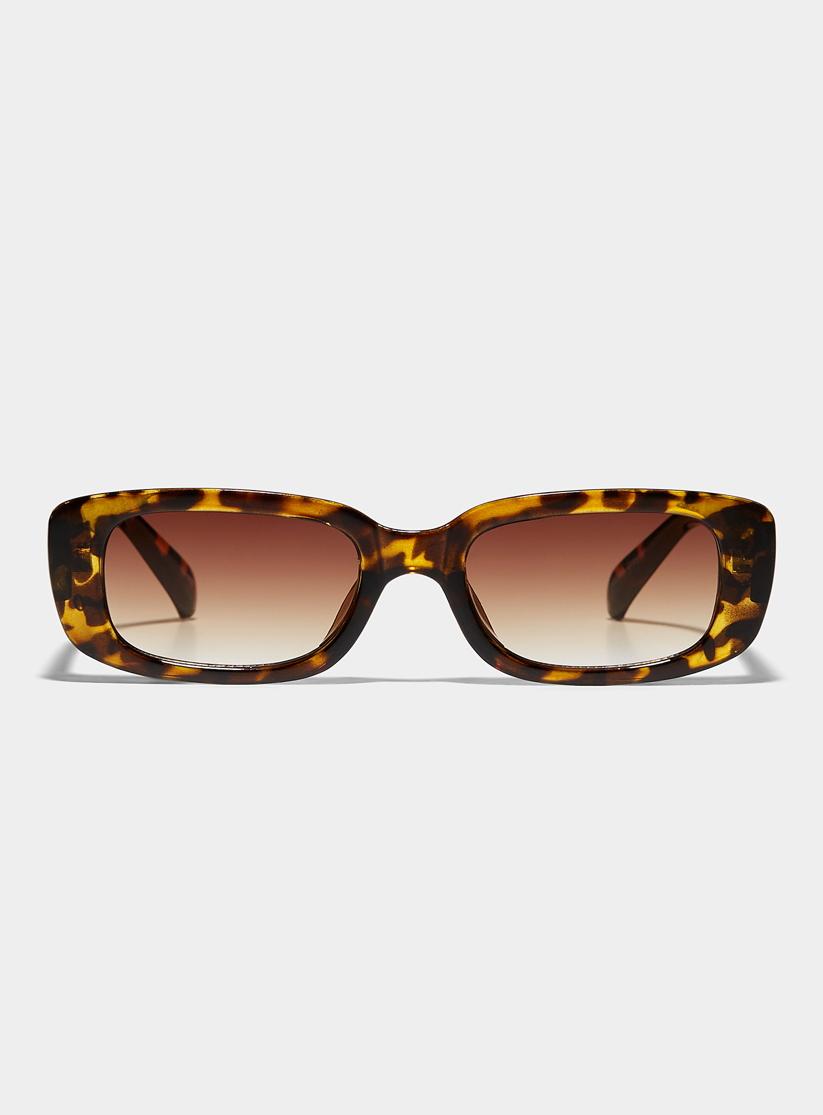 Le 31 Greyson Rectangular Sunglasses In Brown