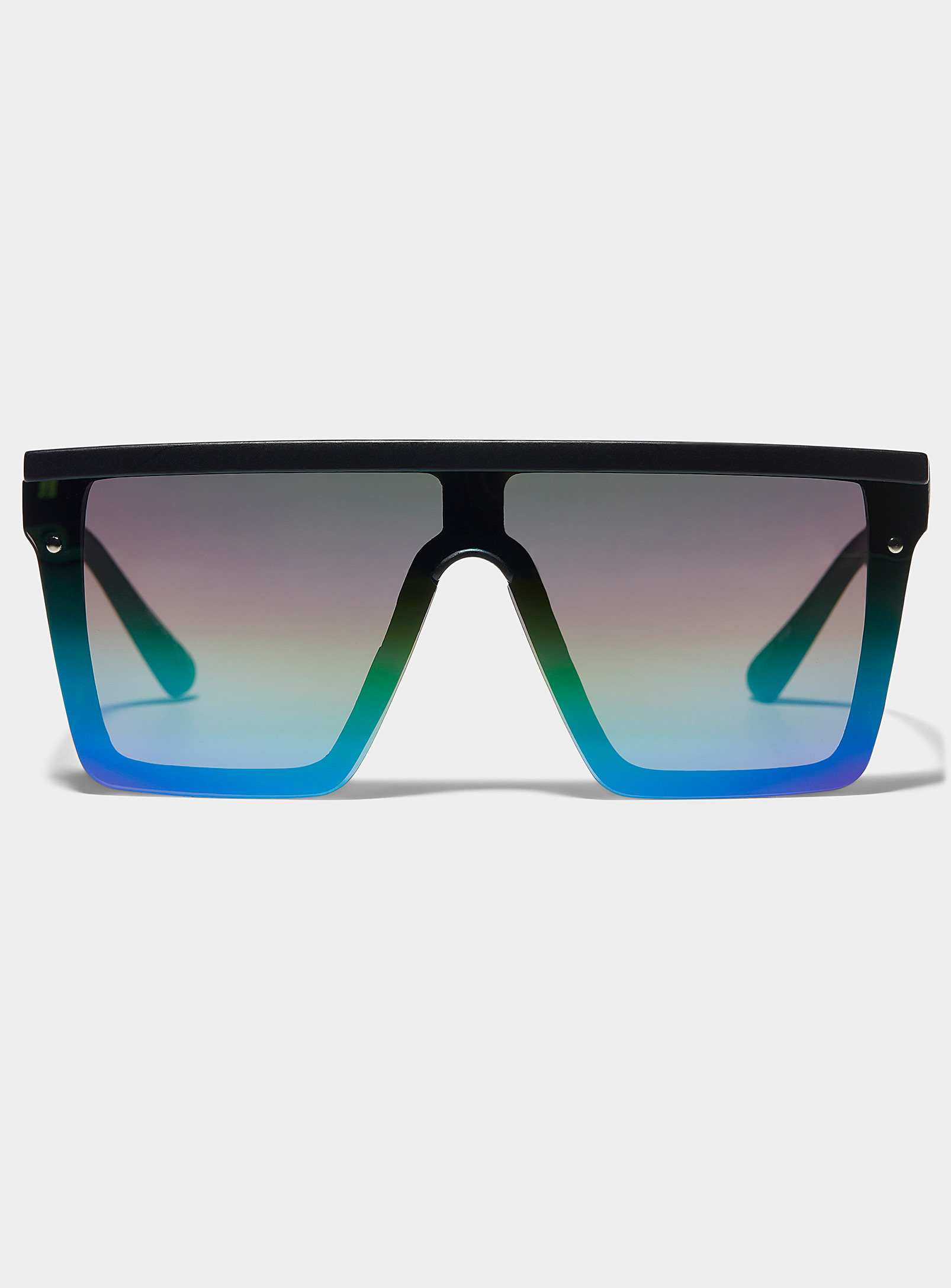 large shield sunglasses | Square One