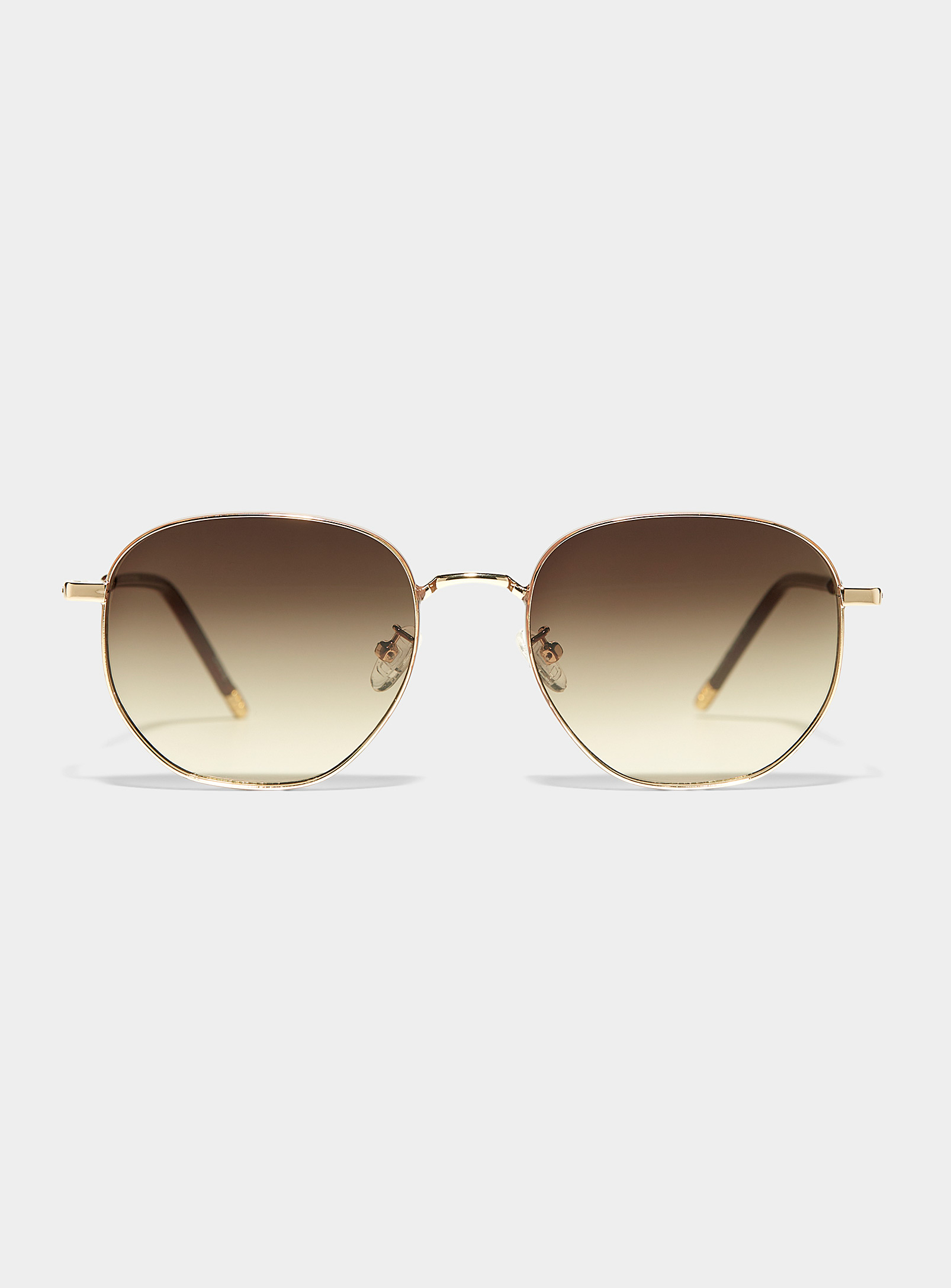 Le 31 Renold Round Sunglasses In Gold