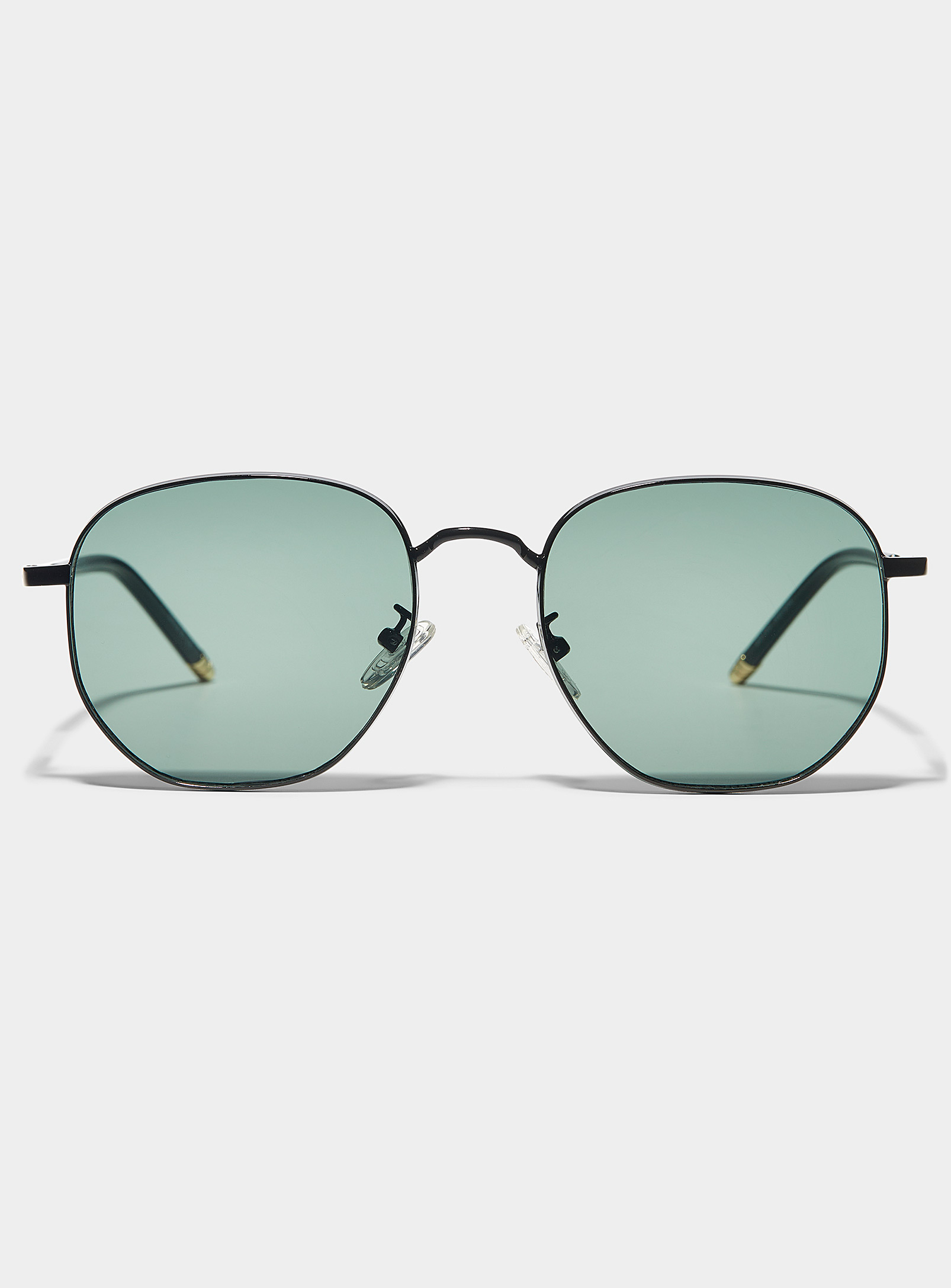 Le 31 Renold Round Sunglasses In Green