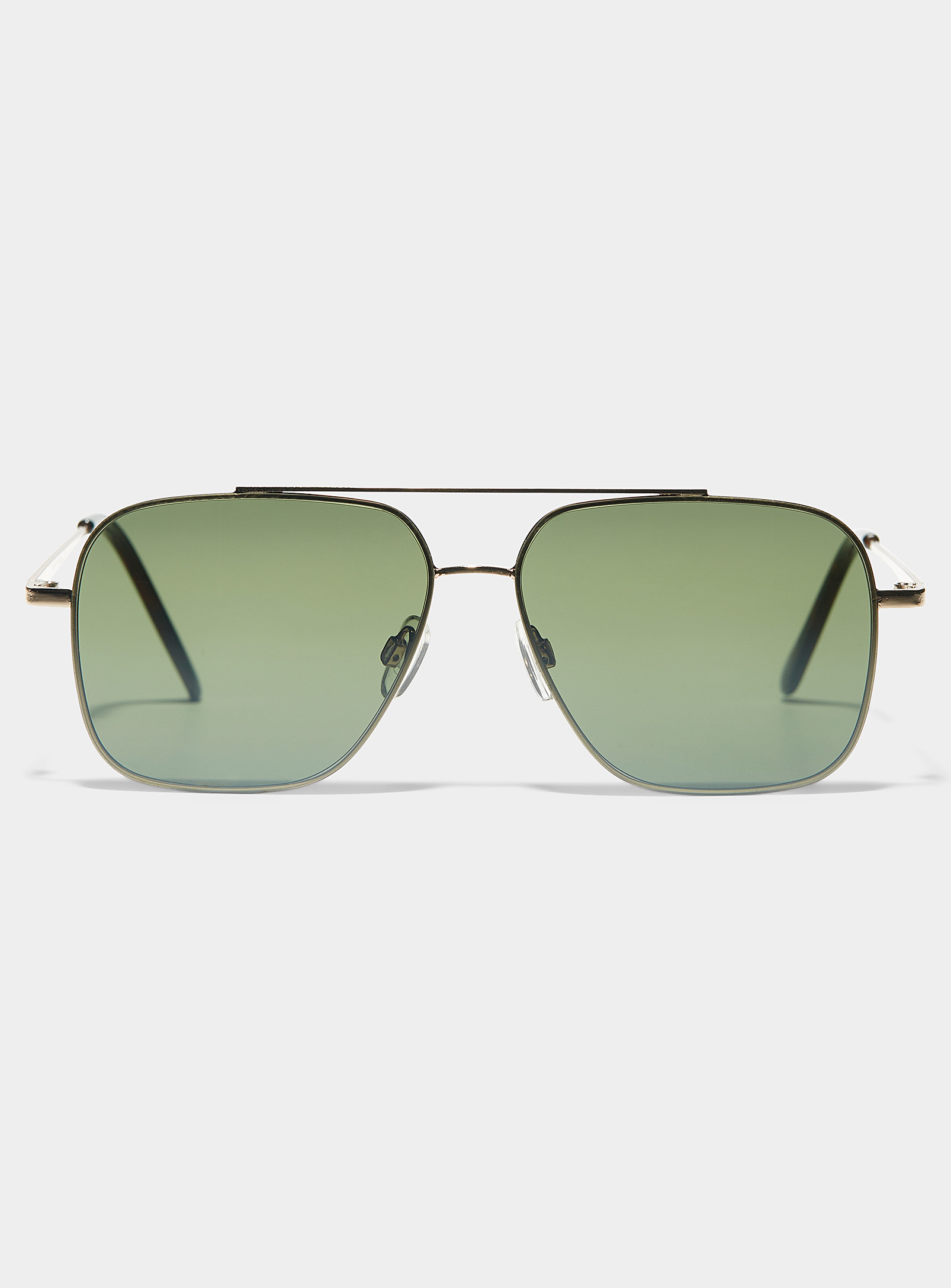 Le 31 Ezra Aviator Sunglasses In Green