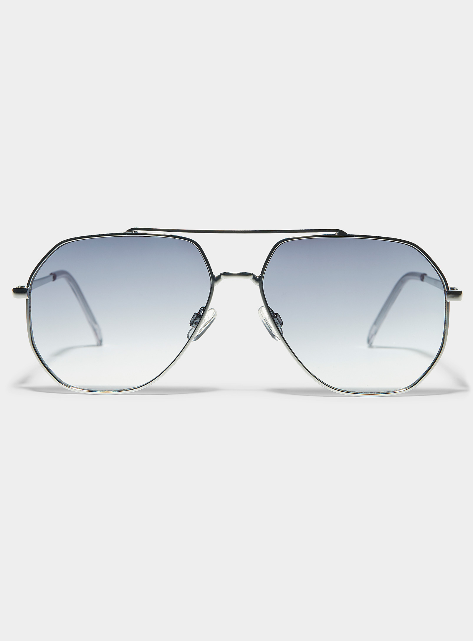 Le 31 Bogart Aviator Sunglasses In White