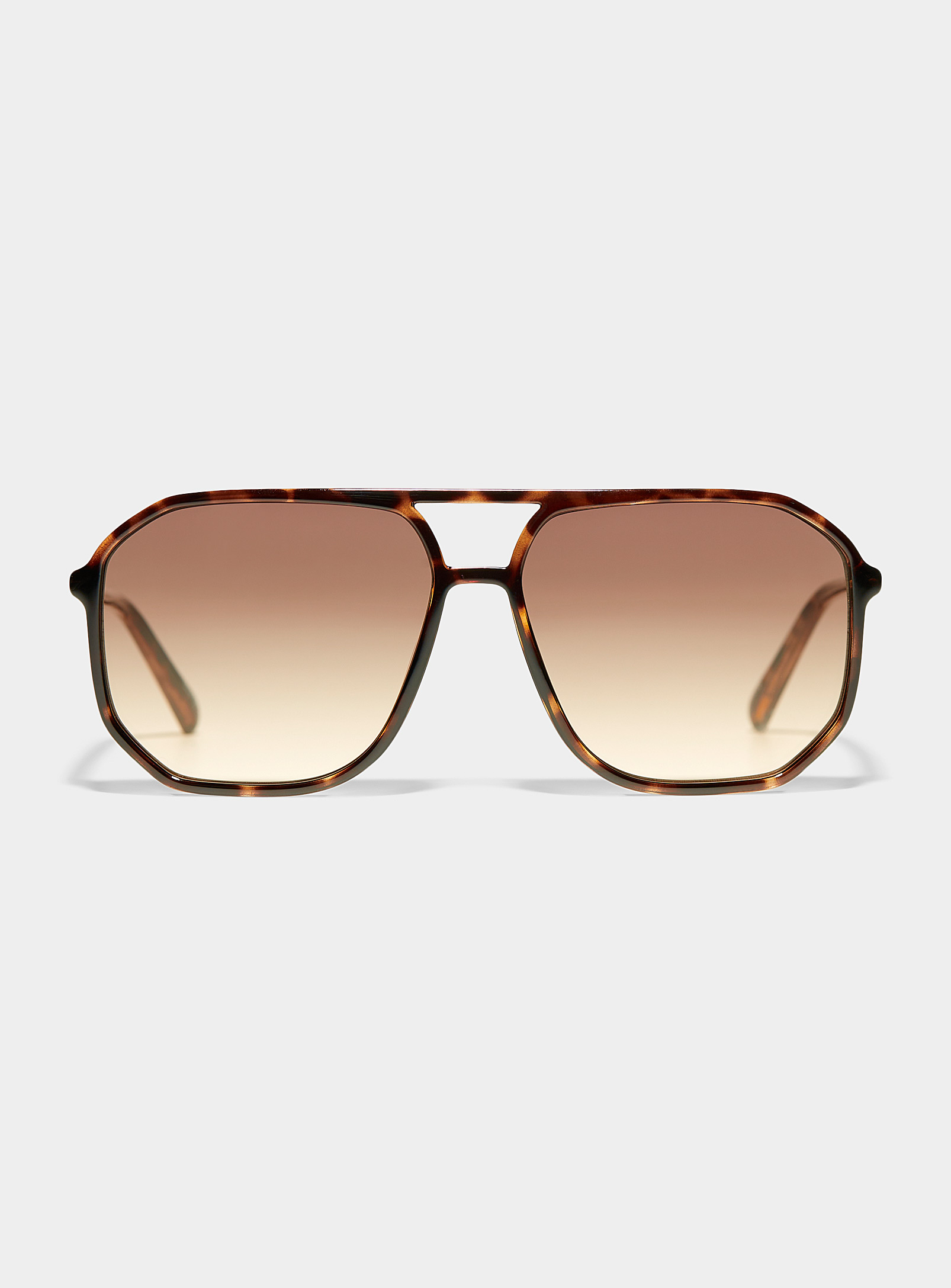 Le 31 Trey Aviator Sunglasses In Brown