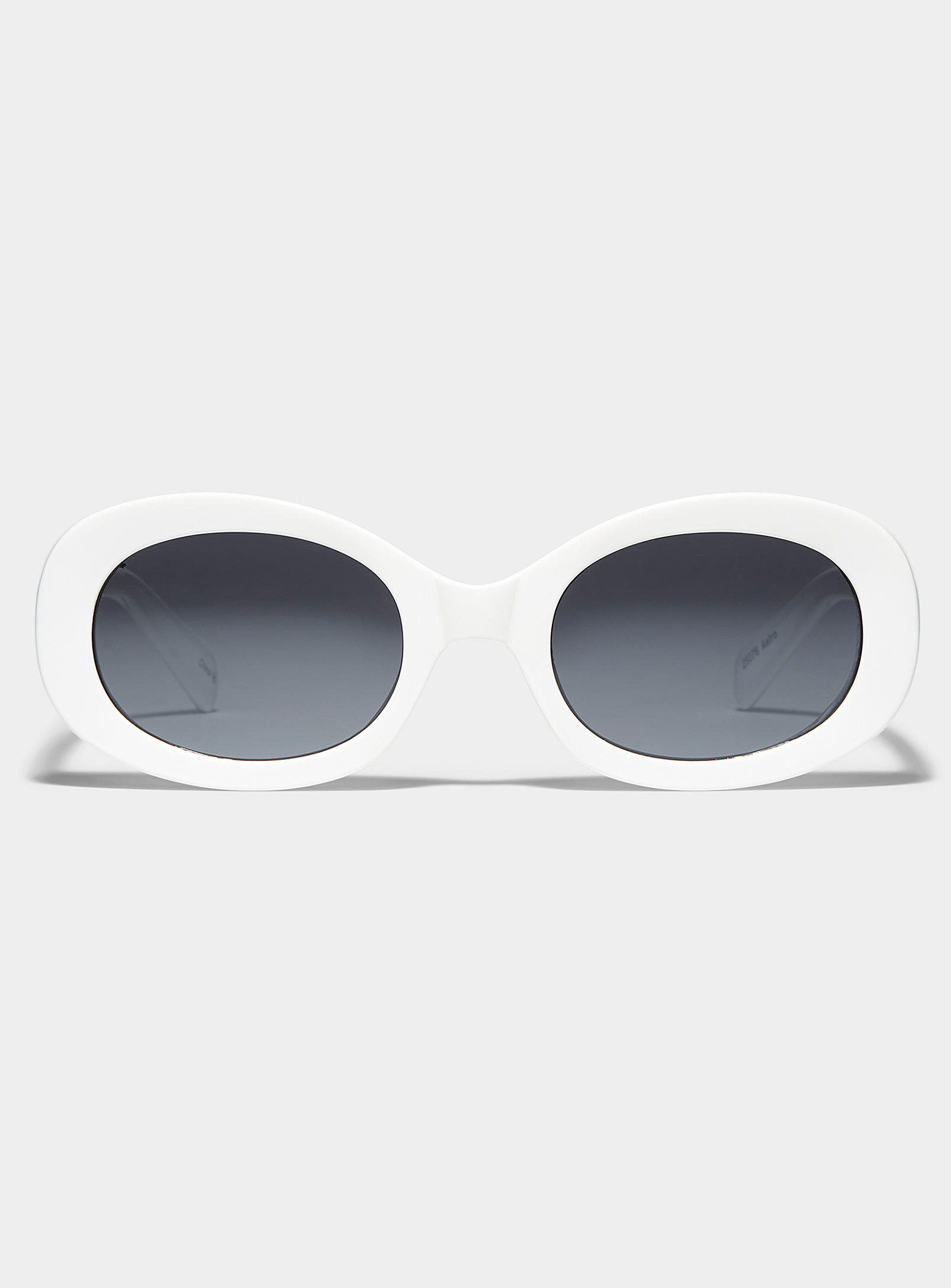 Le 31 Astro Oval Sunglasses In White
