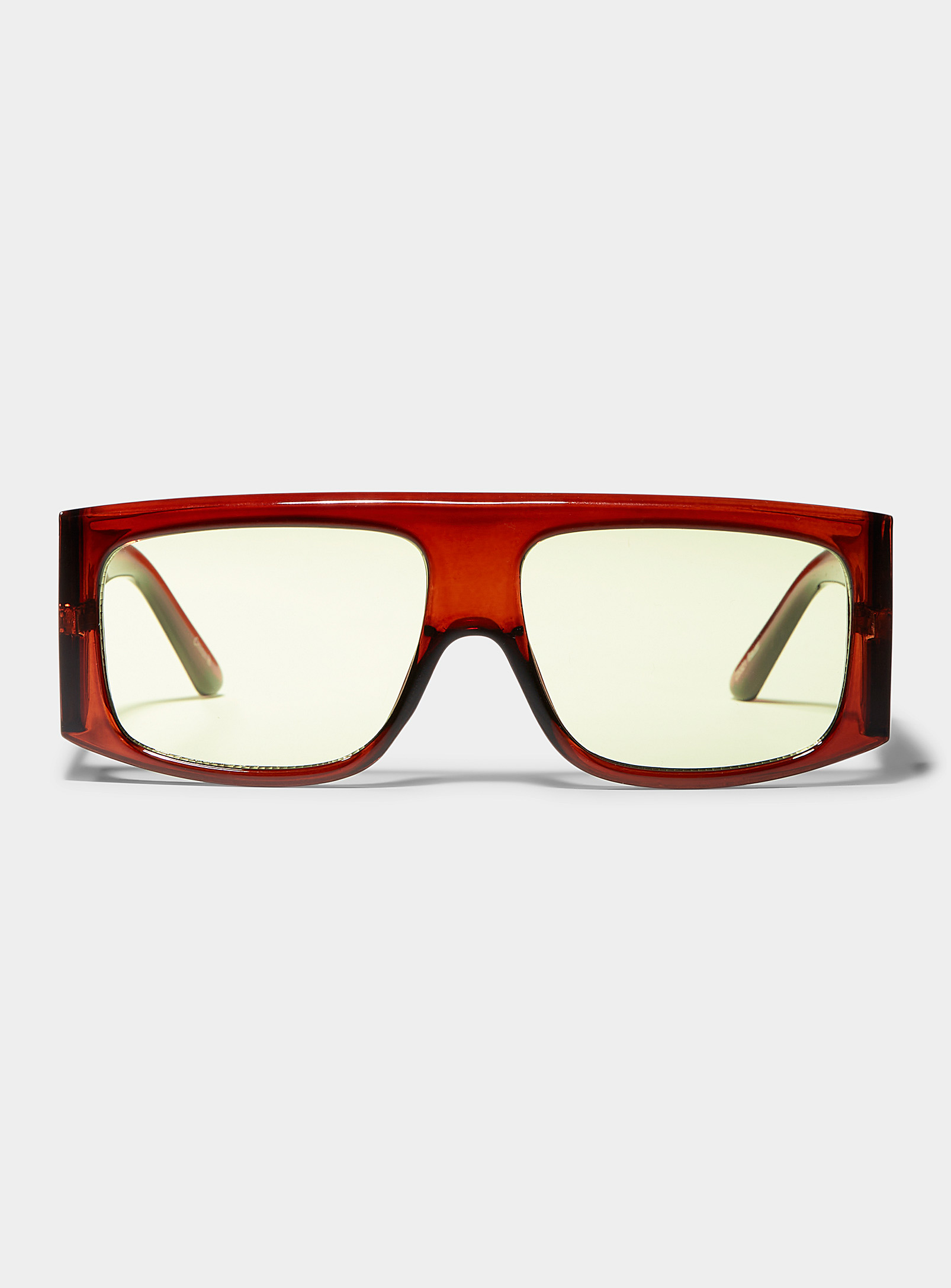 Le 31 Bauer Thick Square Sunglasses In Red