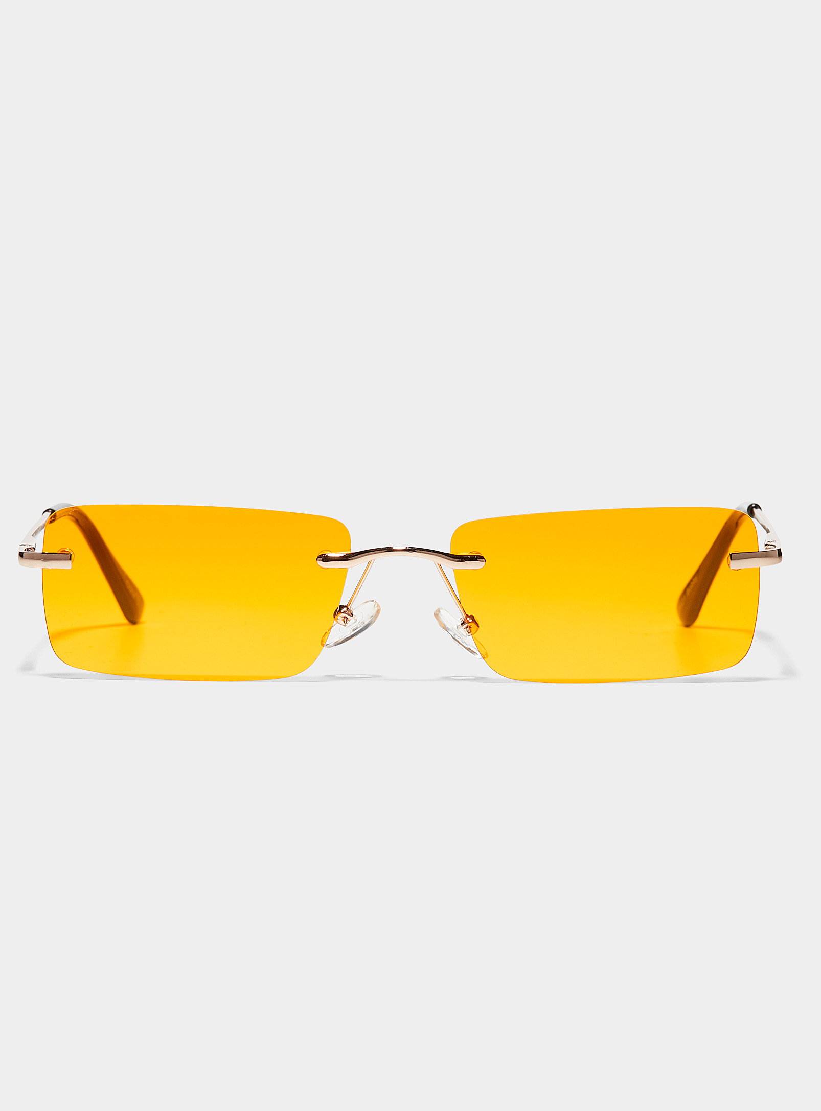 Le 31 Bobby Rectangular Sunglasses In Yellow