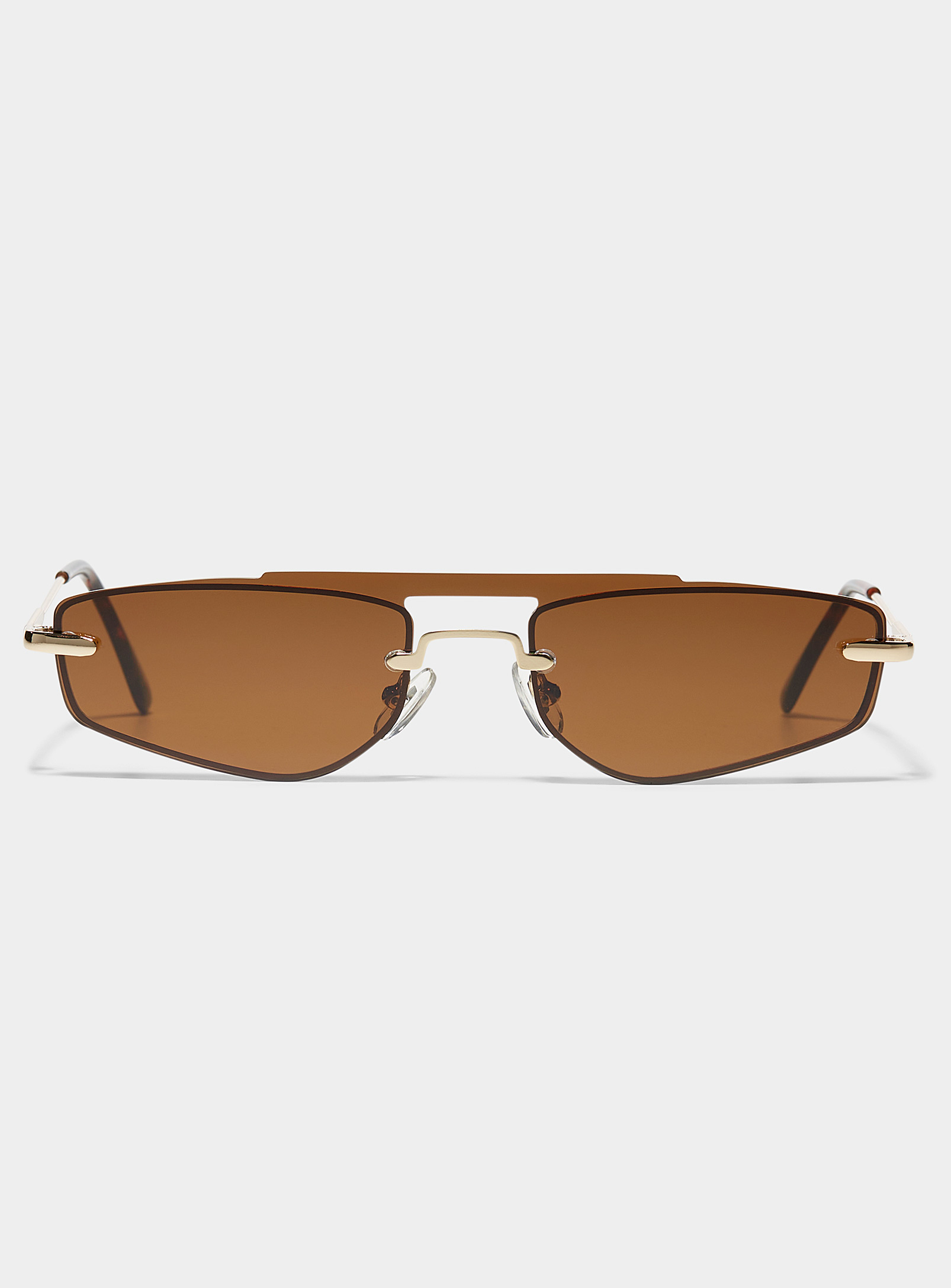 Le 31 Jagger Angular Sunglasses In Brown