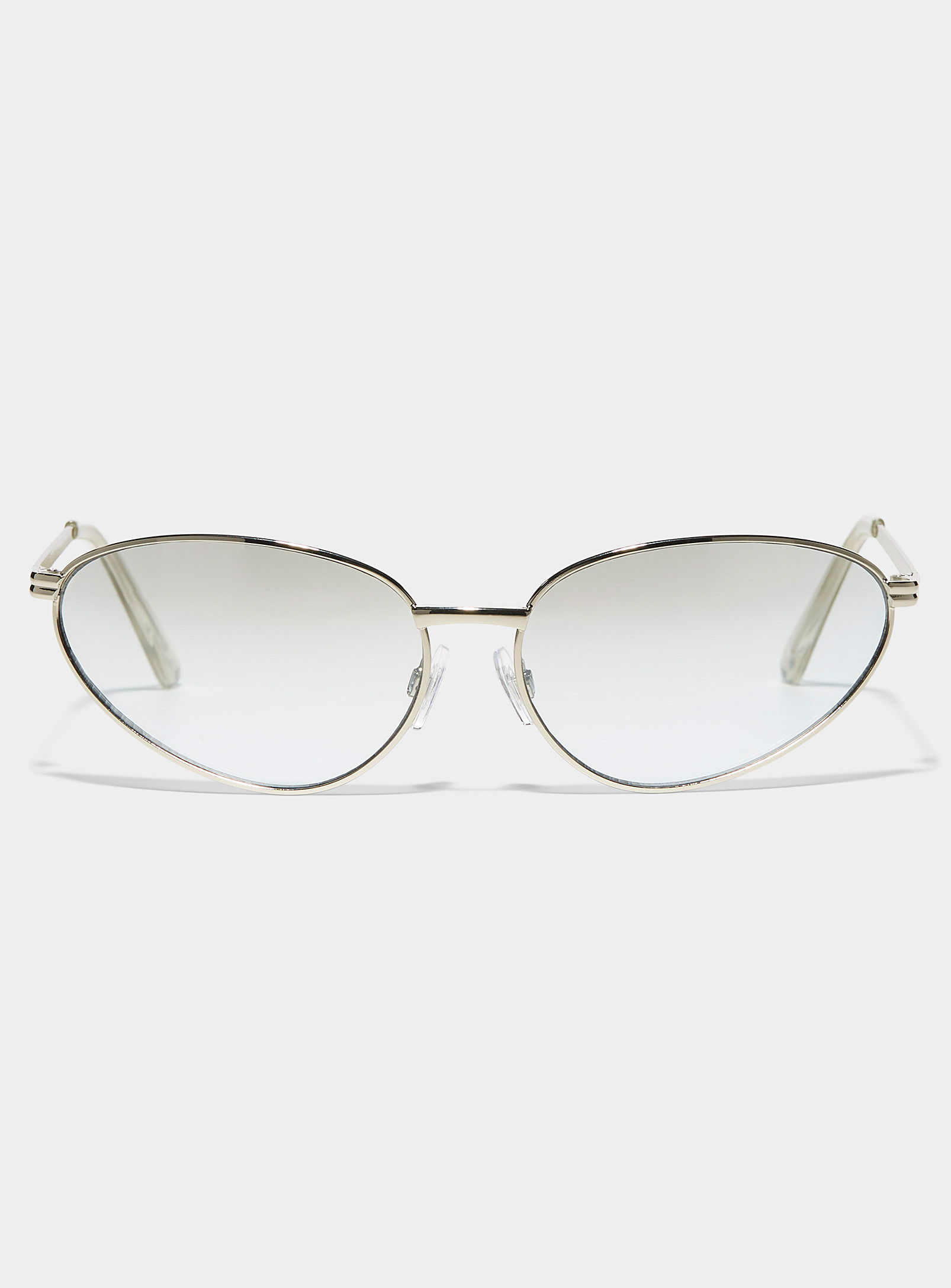 Le 31 Russo Oval Sunglasses In Metallic