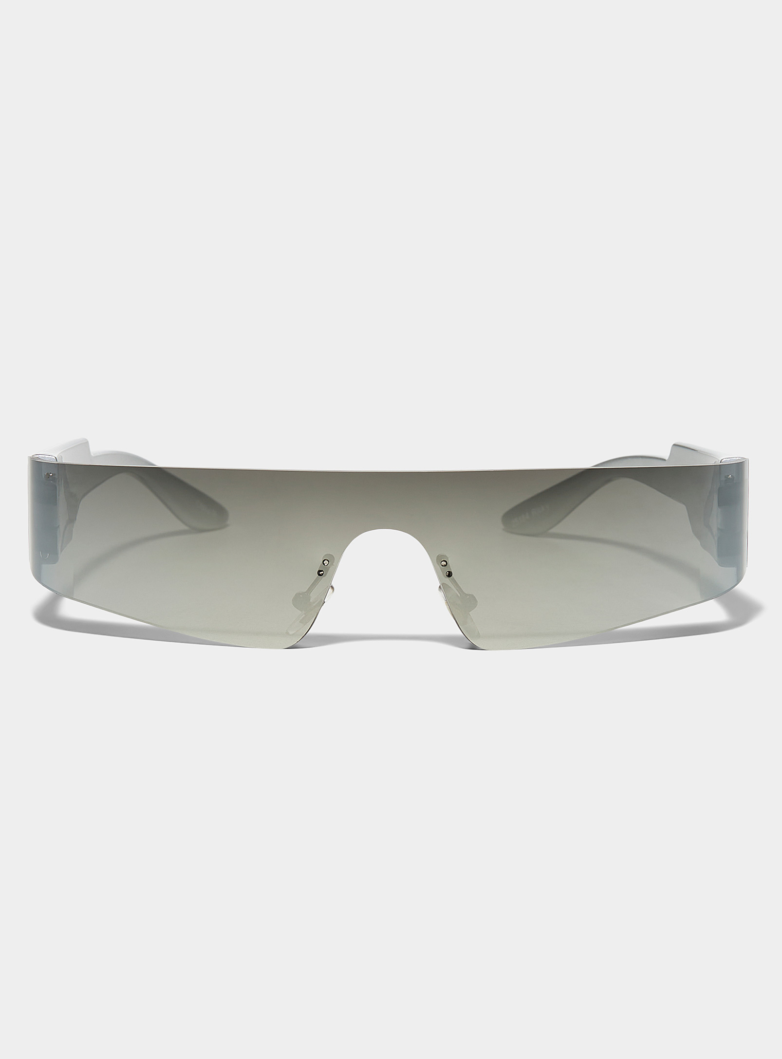 Le 31 Ricky Thin Visor Sunglasses In Gray