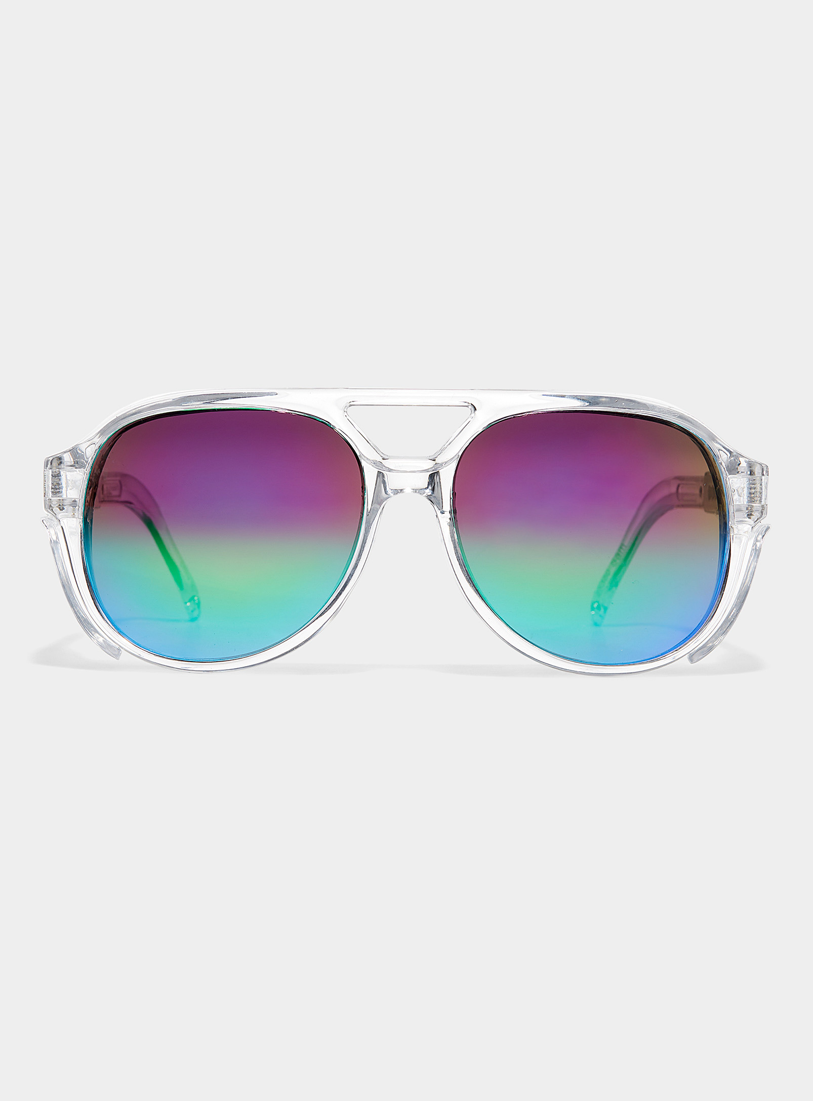 Le 31 Sam Colourful Aviator Sunglasses In Multi