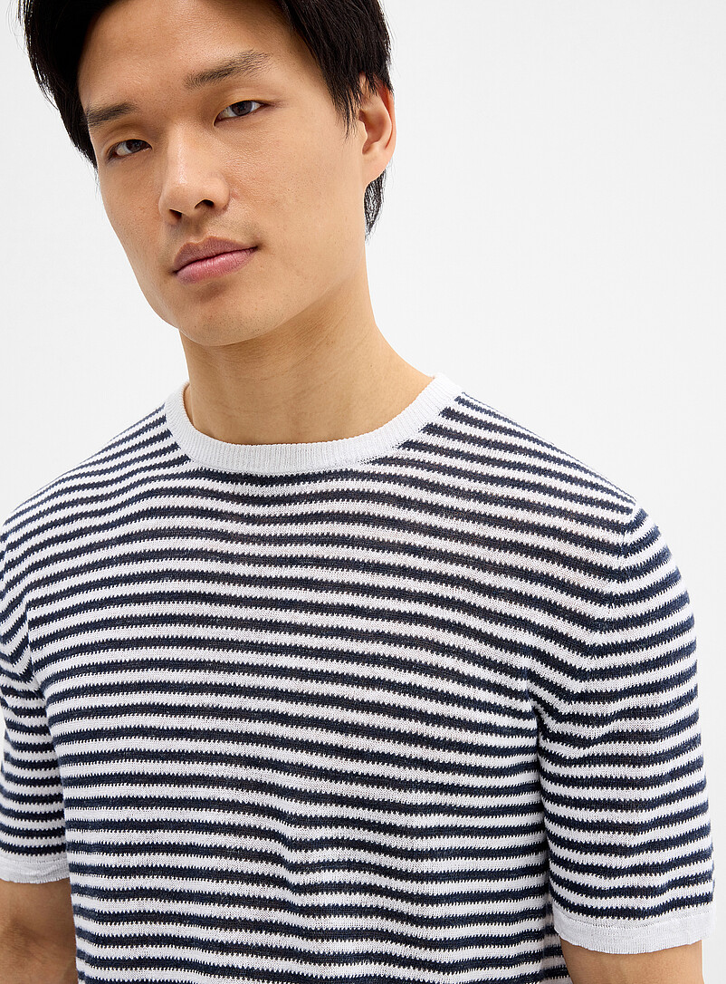 Sailor Stripe Linen Knit Sweater