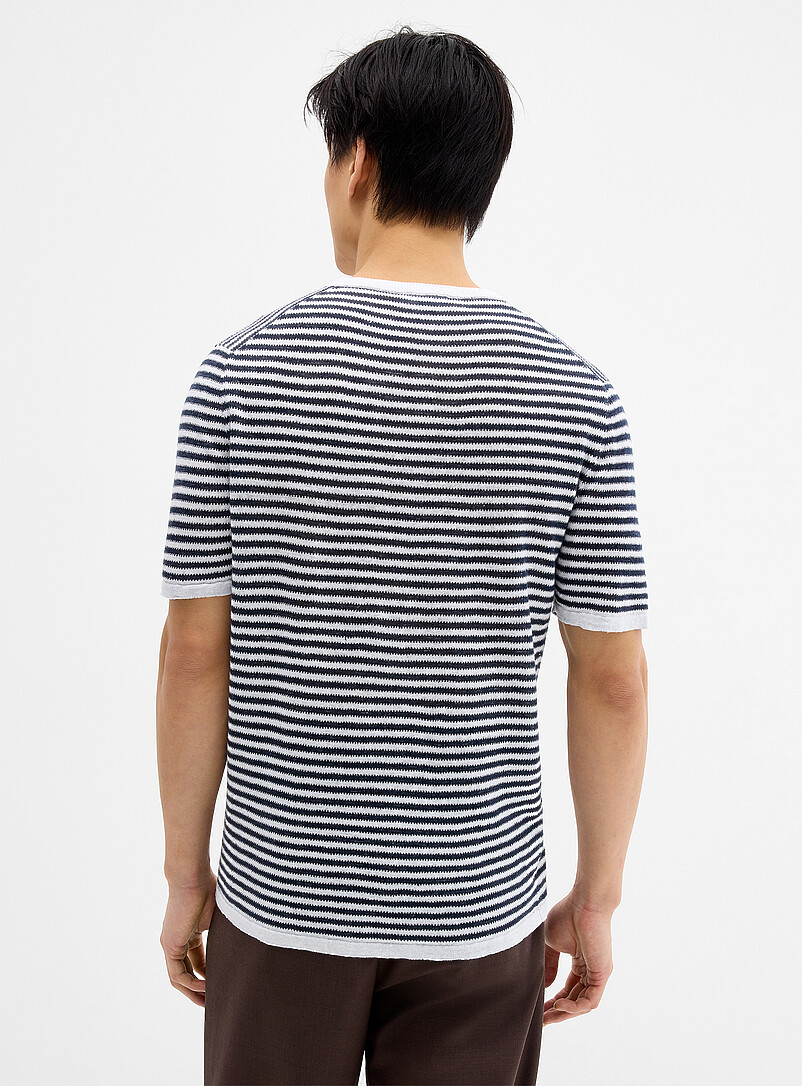 Sailor stripe linen knit sweater product image 3