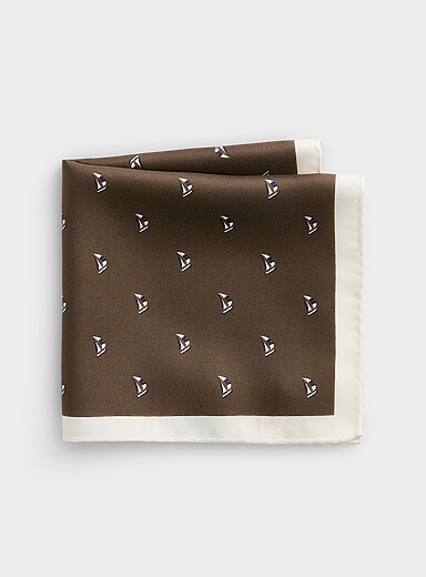 La pochette pure soie voiliers
