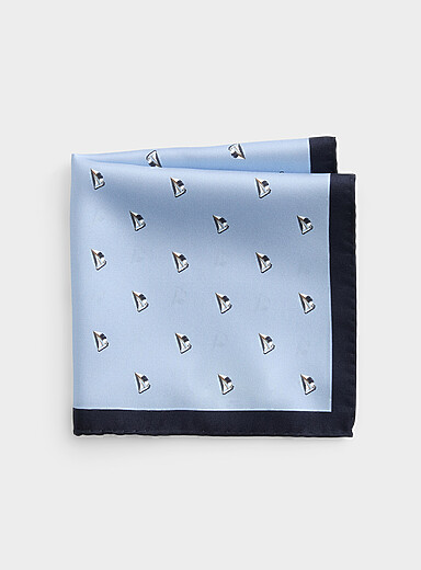 La pochette pure soie voiliers