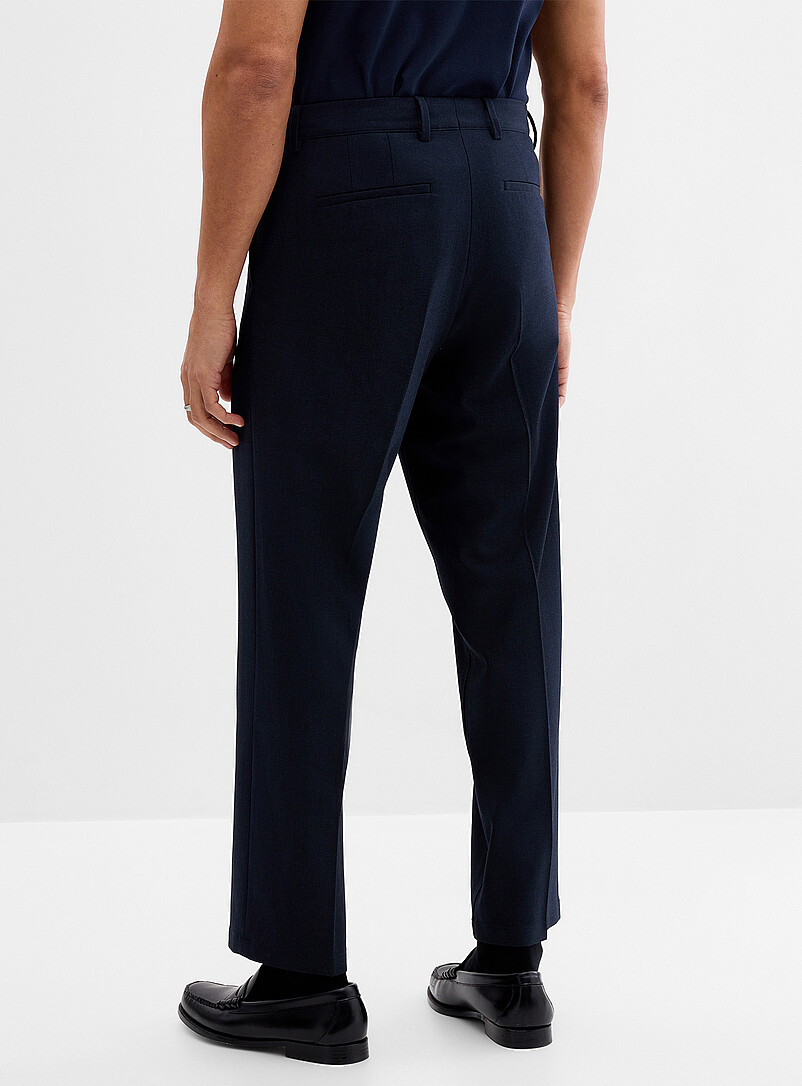Selected: Le pantalon ample twill extensible Noir pour homme
