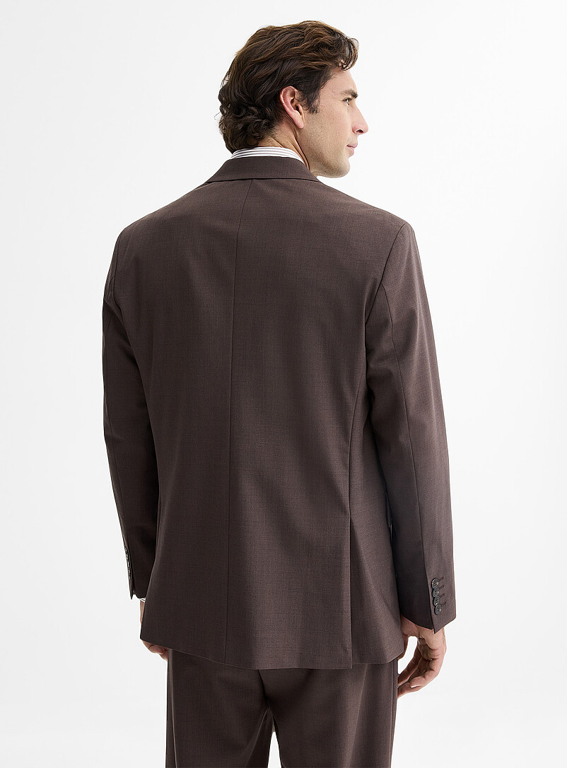 Selected Brown Brown double-breasted retro jacket <b>Relaxed fit</b> for men