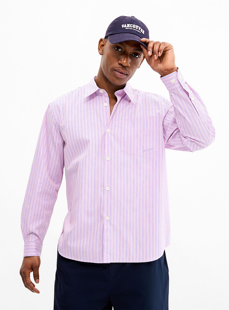 Selected Blue H&ocirc;tel Amour poplin shirt for men