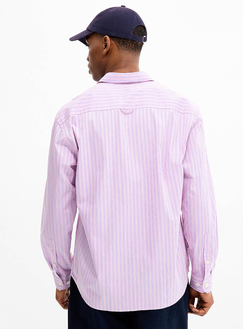 Selected Blue H&ocirc;tel Amour poplin shirt for men