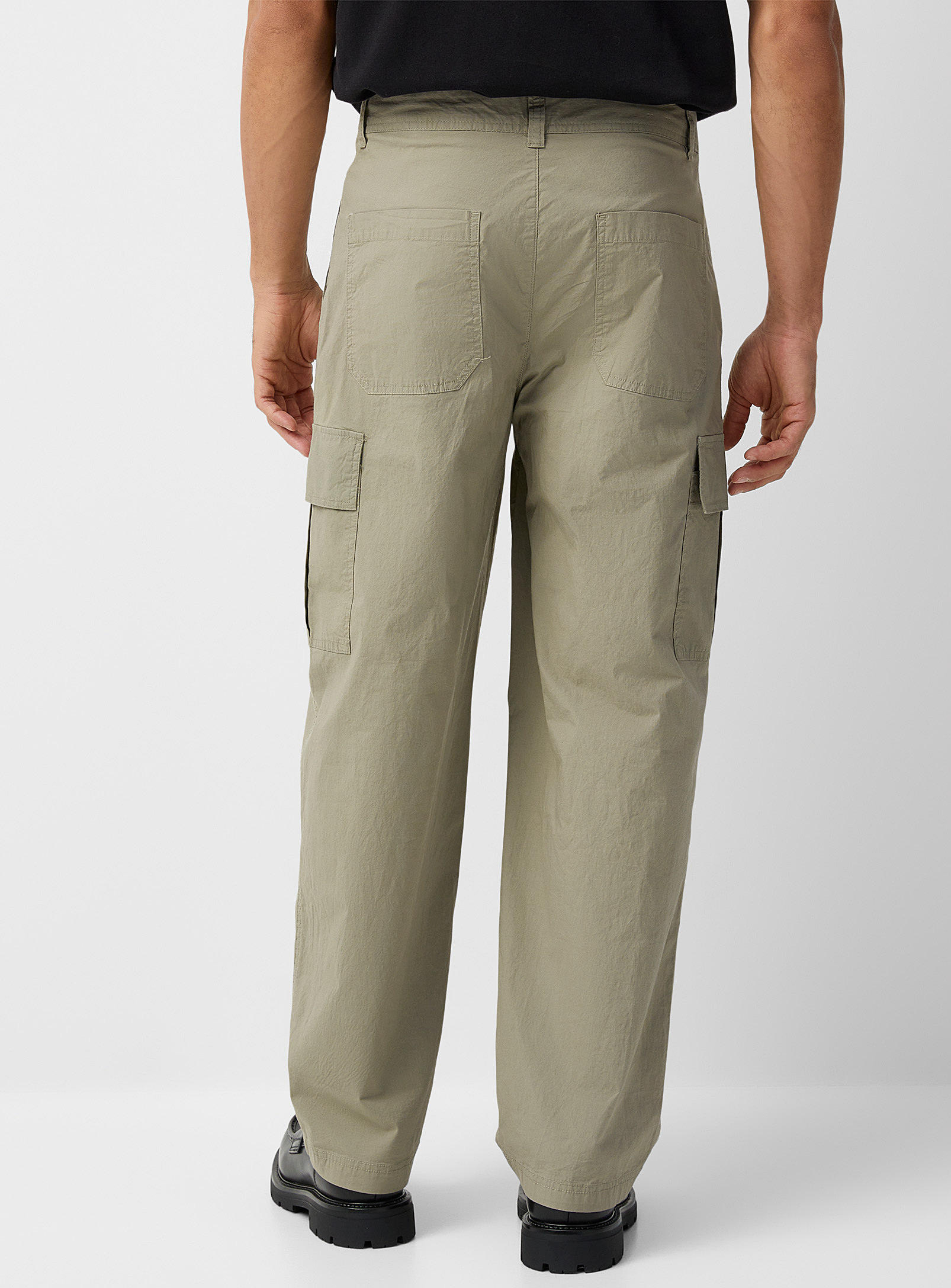Selected - Le pantalon popeline poches cargo