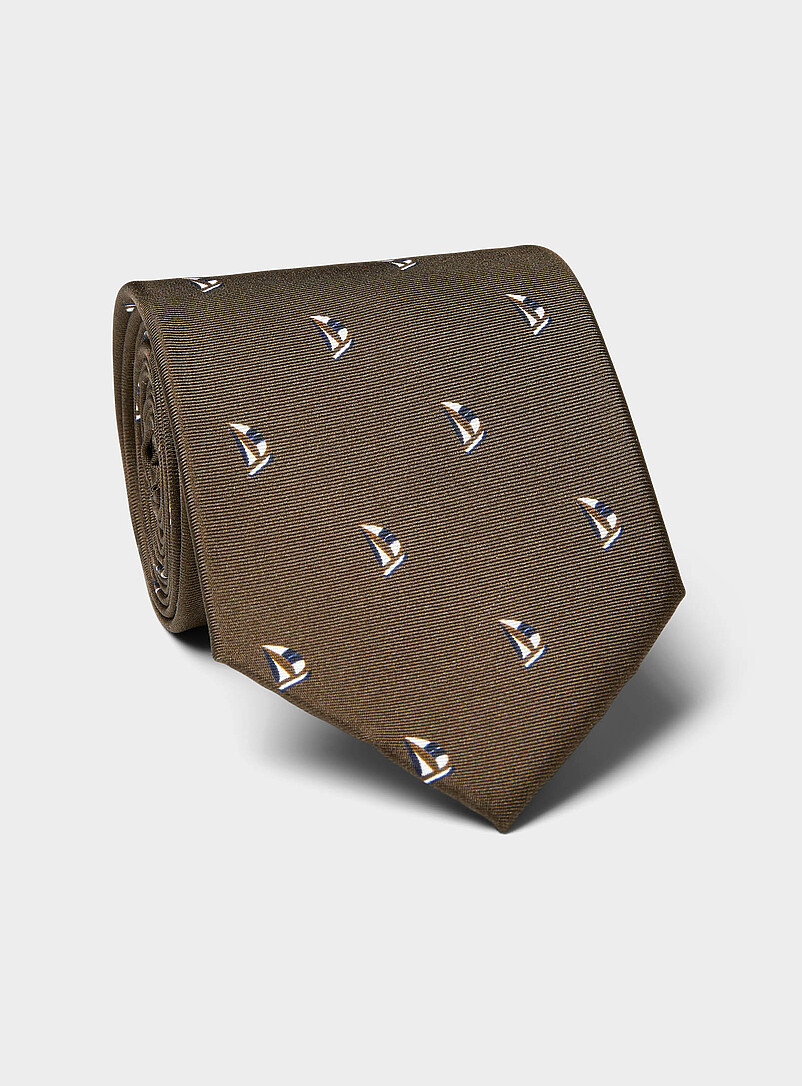 Sailboat Skinny Tie