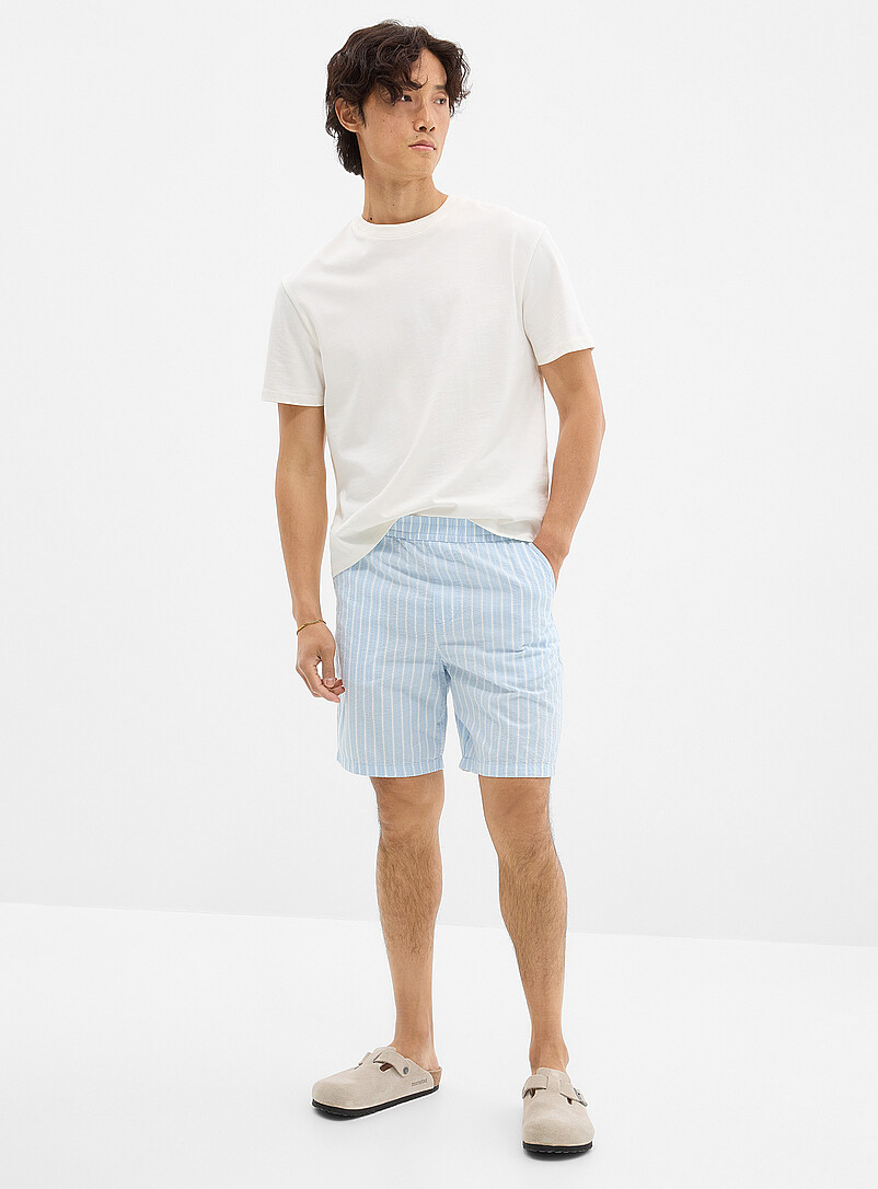 Striped seersucker Bermudas product image (primary)