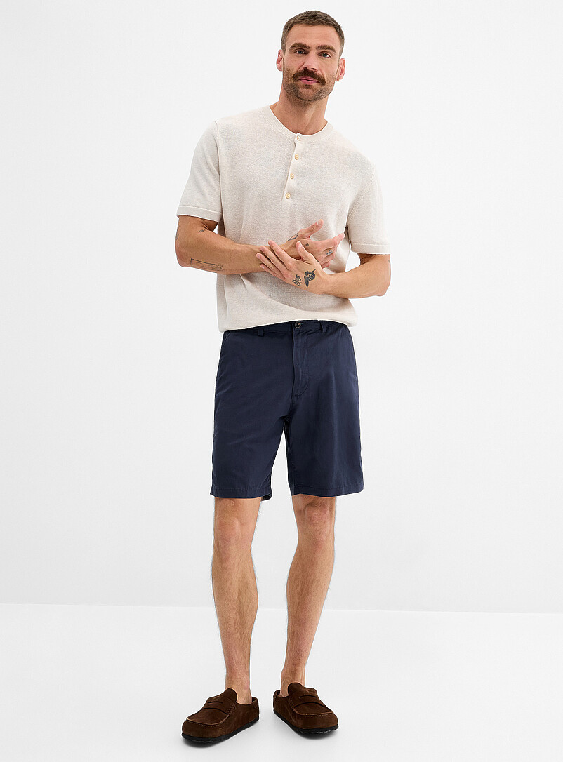 Cotton-Linen Bermudas