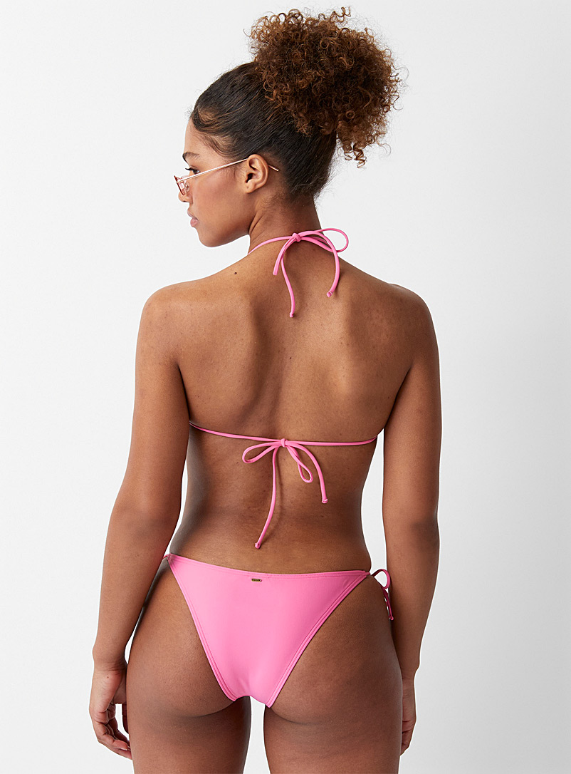 Rip Curl: Le petit bikini sur ficelle rose vif Ligne Twik Rose pour femme