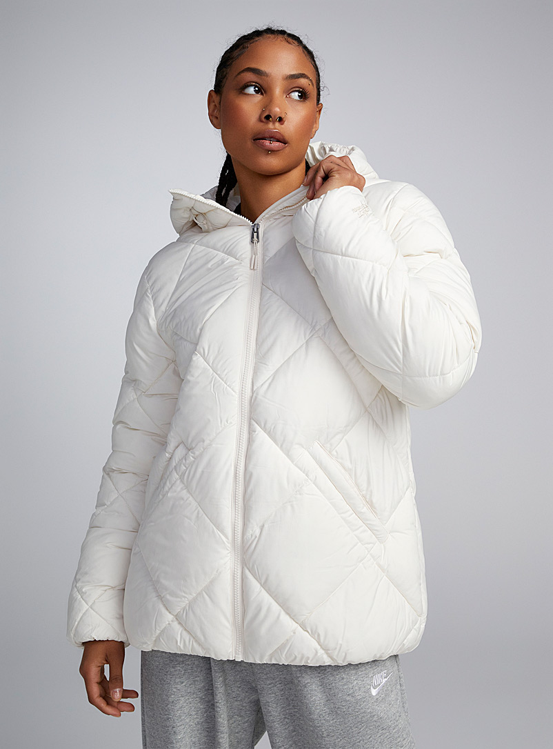 Rip Curl Ivory White Anti-Series diamond quilted jacket for women