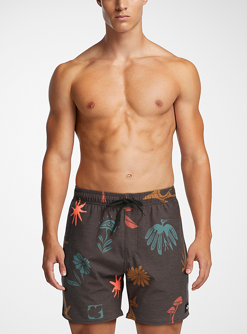 Rip Curl Assorted brown  Paradise-detail swim trunk for men