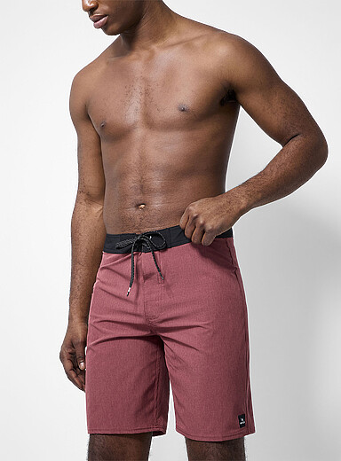 Rip Curl Red Mirage solid-colour boardshorts for men