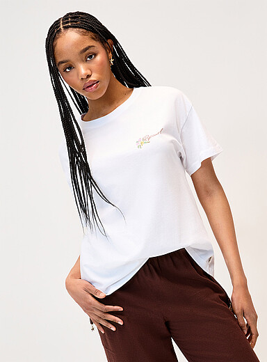 Le t-shirt carr&eacute; coucher de soleil