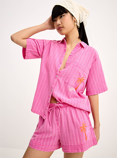 La chemise manches courtes palmiers